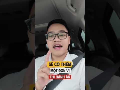 Sẽ có thêm 1 đơn vị tổ chức việc thi hành án #luatsuquan